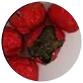 Dry leaf of White tea ball with rose