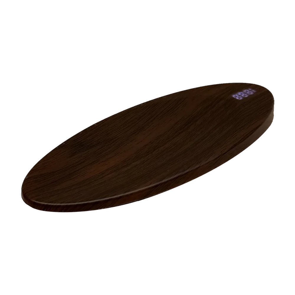 Cha He — Wood dark oval