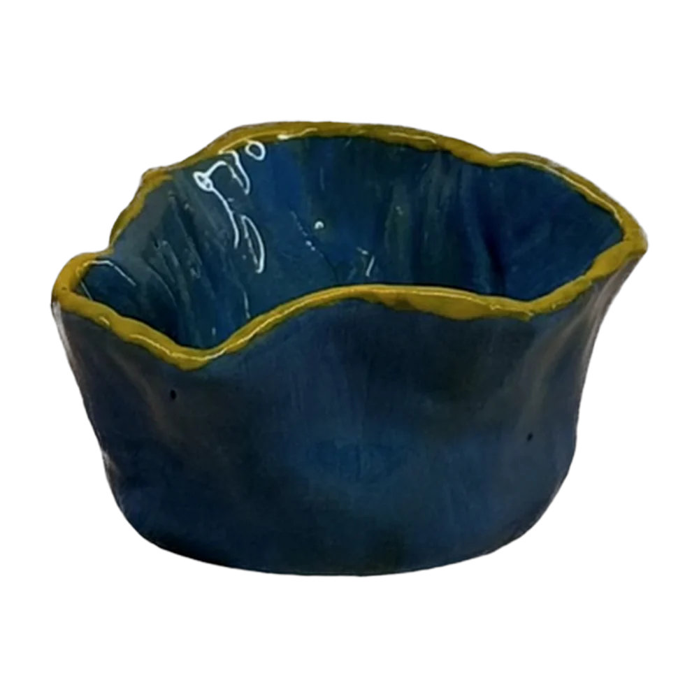 Tea cup — Clay blue petal