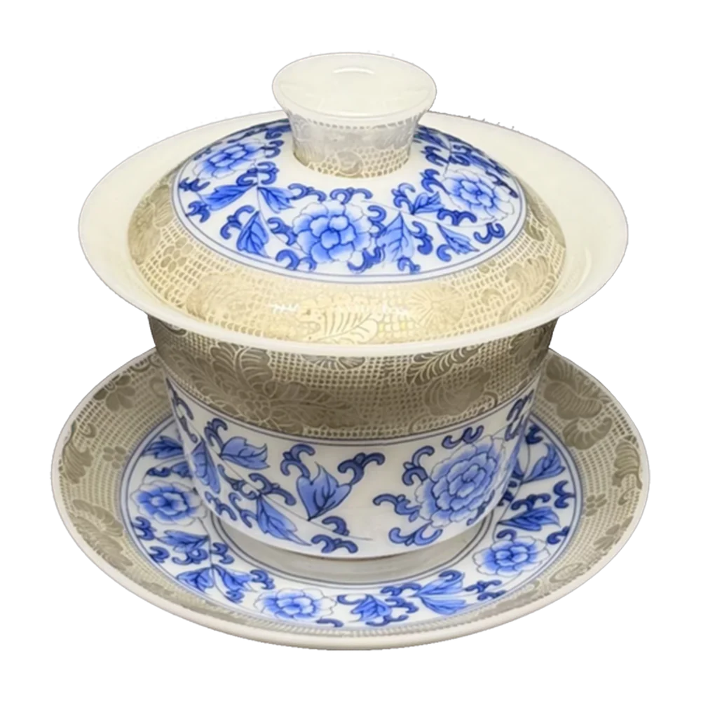 Gaiwan — Porcelain blue floral