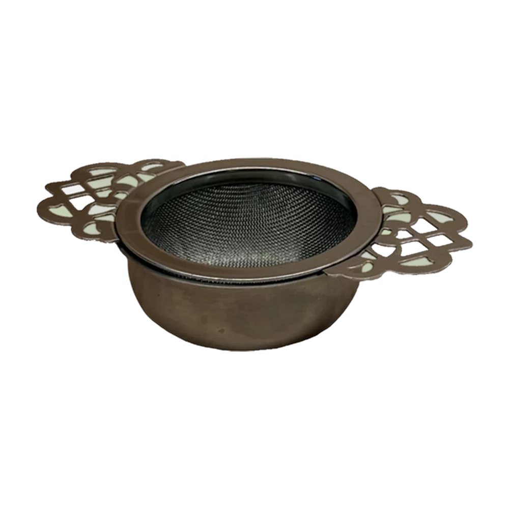 Strainer — Metal ornate handles