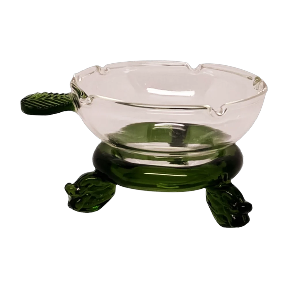 Strainer — Glass green stand