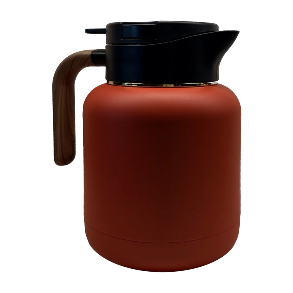 Thermos — Steel/wood red