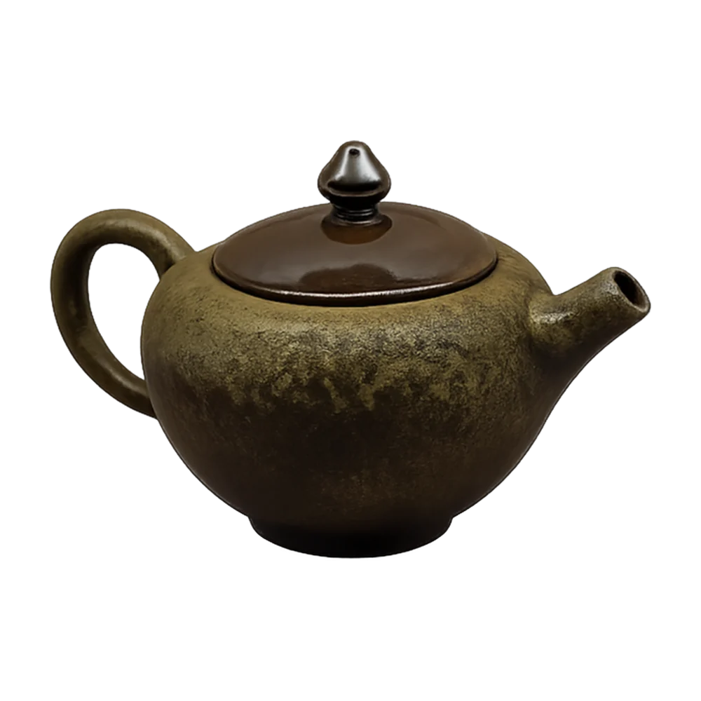 Teapot — Guangxi clay green wood-fired