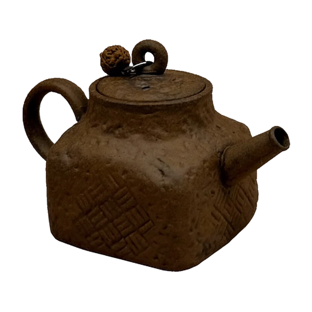 Teapot — Dehua clay tan textured