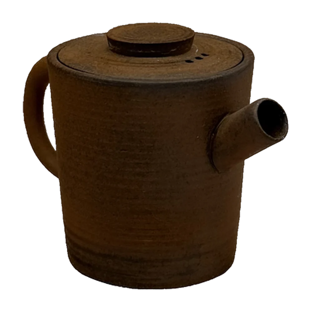 Teapot — Dehua clay rust cylinder