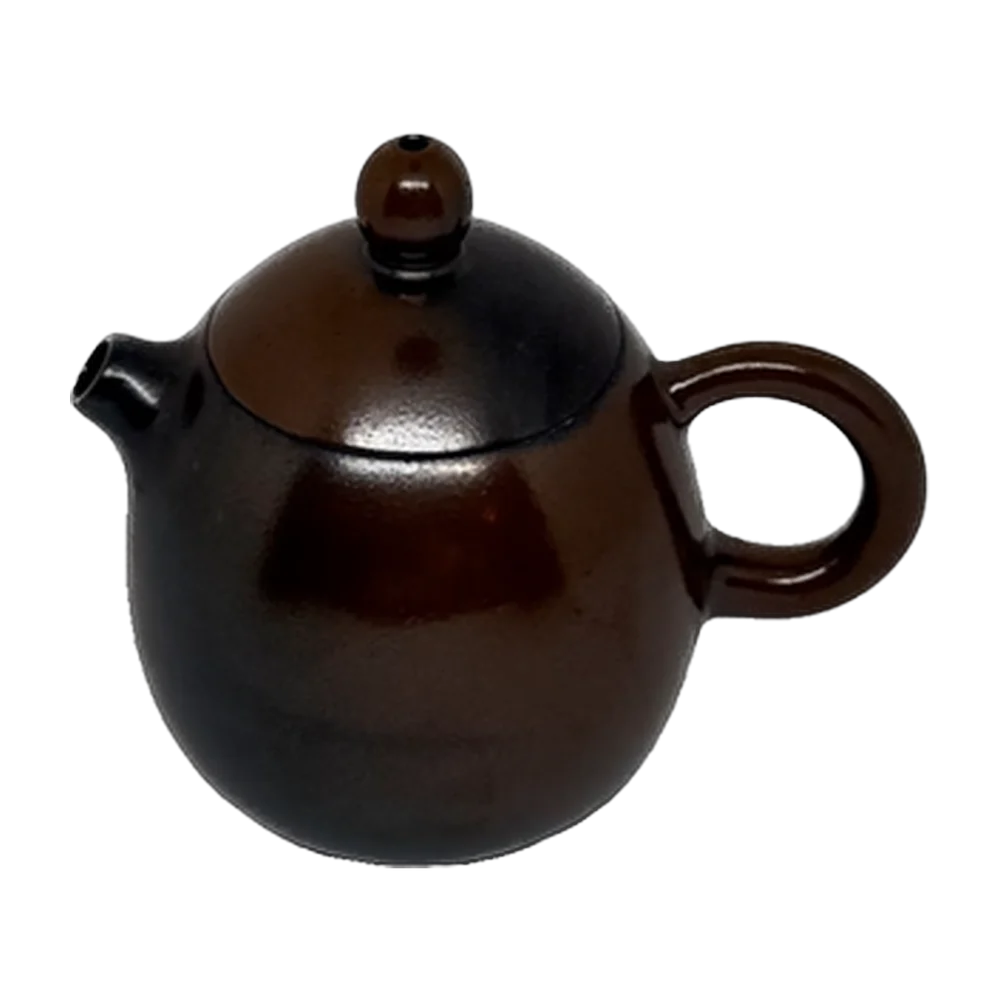 Teapot — Guangxi clay brown/black